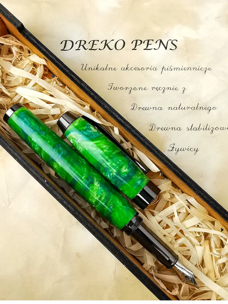 Długopis z drewna oliwka