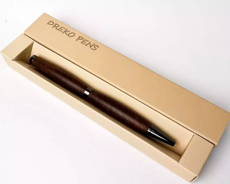 Długopis z drewna mahoń sapeli 4