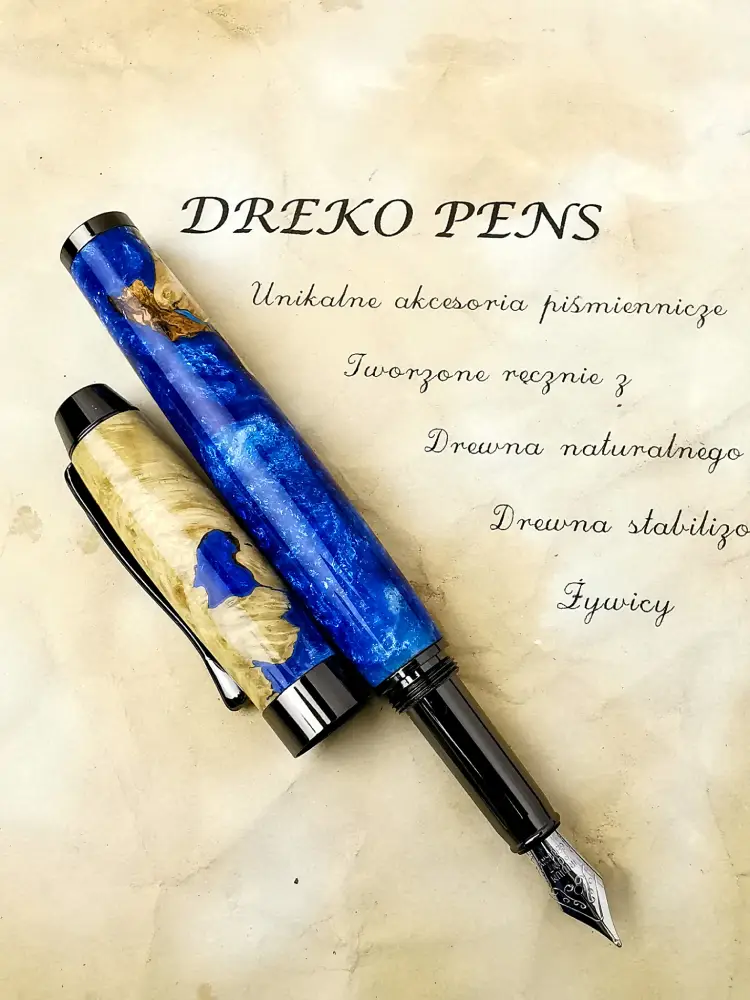 Długopis hybryda drewna morwy i żywicy 2